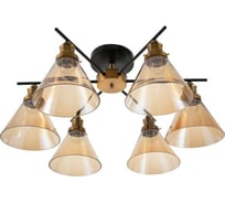 Люстра BayerLux 670815/7 E27 40Вт черный-золото 72х72х27 см 4622233