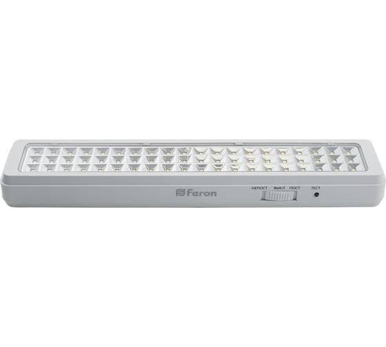 Аварийный светильник FERON 60 LED AC/DC, белый, EM112 41534 1