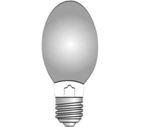 Лампа МЕГАВАТТ ДНАТ 250 Е40 со встроенным ИЗУ (аналог ДРЛ 250 элипс) газоразрядная натриевая ED90, 1/20 шт. 03338