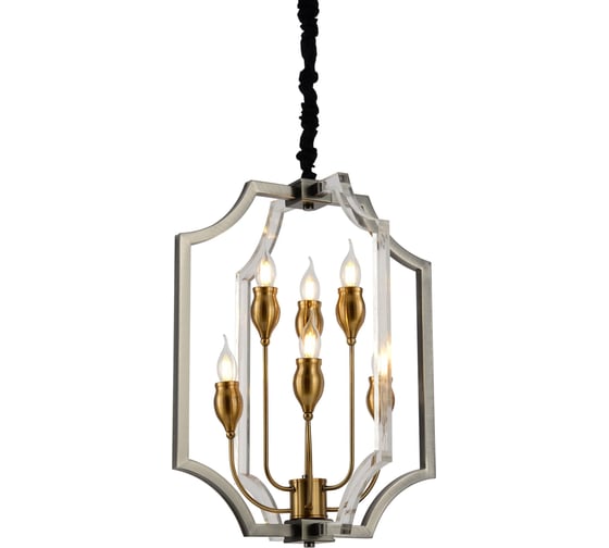 Подвесная люстра Lumina Deco Modesco LDP 8014-3+3 BK+AK 1