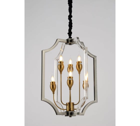 Подвесная люстра Lumina Deco Modesco LDP 8014-3+3 BK+AK