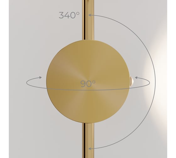 Cветильник настенный светодиодный Elektrostandard Illume 4000K 40154/LED латунь a070999