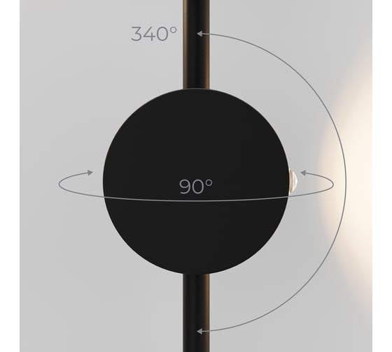 Cветильник настенный светодиодный Elektrostandard Illume 3000K 40154/LED черный a070992