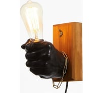 Бра BayerLux "Левая рука кулак" E27 60Вт черный 18х18х10 см 7105834