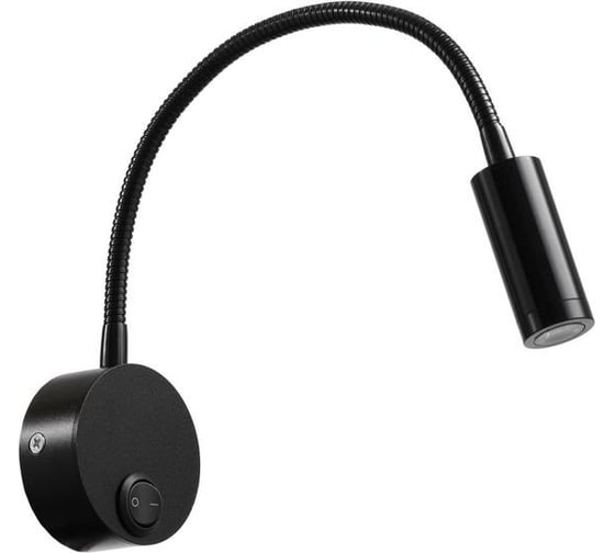 Бра BayerLux 1953/1BK LED 3Вт черный 6,5х6,5х41 см 6712028