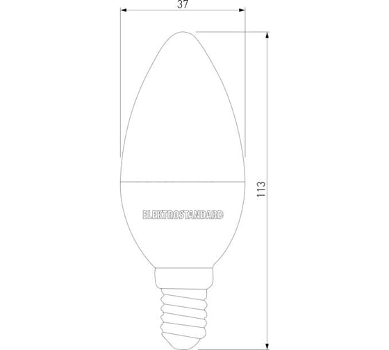 Светодиодная лампа Elektrostandard BLE1438 Свеча Smart LED C37 Е14 5W 3300К-6500К CCT+DIM a055924