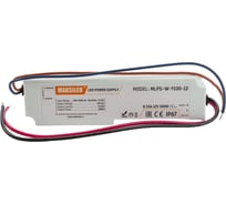Блок питания MAKSILED 12В, 100Вт, IP67, 8,3А, пластик, 190х52х37мм MLPS-W-Y100-12