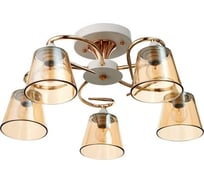 Люстра BayerLux 673120/5 E27 40Вт белый-золото 45х45х21 см 4624033