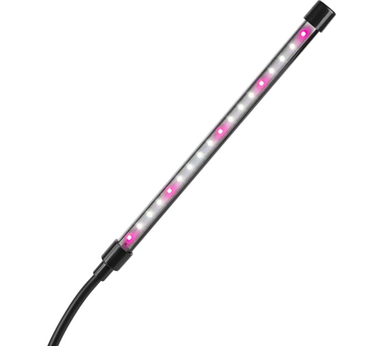 Настольный светильник для растений ЭРА FITO20WАLEDRaUSB полного спектра 20 Вт черный Б0068236