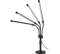 Настольный светильник для растений ЭРА FITO40WАLEDRaUSB полного спектра 40 Вт черный Б0068290