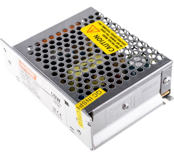 Блок питания MAKSILED 60Вт, 12В, IP20, 5А, 110х78х35мм, MLPS-NW-60-12