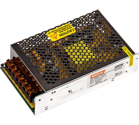 Блок питания MAKSILED 12В, 99,6Вт, IP20, 8.3А, 110х78х35мм, MLPS-NW-100-12