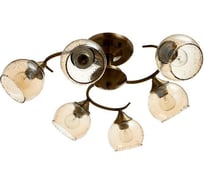 Люстра BayerLux 673150/6 E27 40Вт бронза 52х52х24 см 4624058