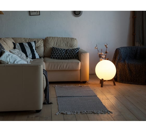 Светильник на деревянной подставке m3light Small 35см E27 IP40 RGBW set 12722543
