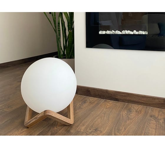 Светильник на деревянной подставке m3light Zig Zag 35см E27 IP40 4000K 12722001
