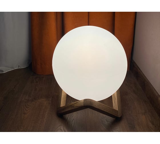 Светильник на деревянной подставке m3light Zig Zag 35см E27 IP40 4000K 12722001