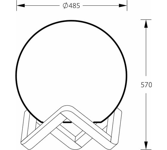 Светильник на деревянной подставке m3light Zig Zag 50см E27 IP40 RGBW set 10722541