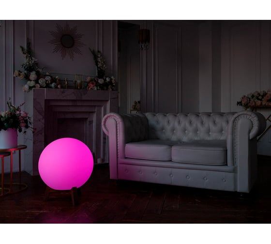 Светильник на деревянной подставке m3light Small 50см E27 IP40 RGBW set 10722543