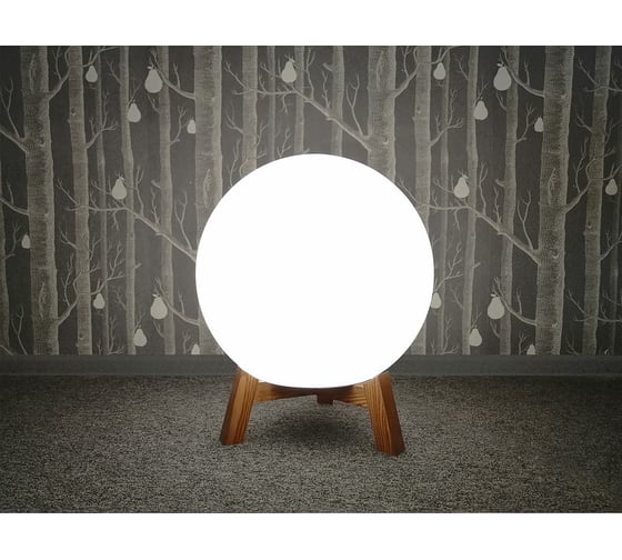 Светильник на деревянной подставке m3light Small 50см E27 IP40 RGBW set 10722543