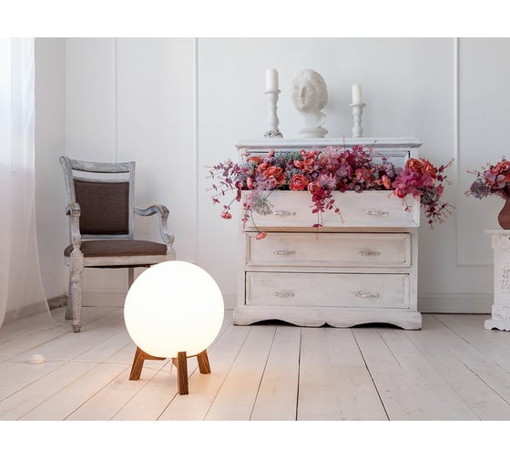 Светильник на деревянной подставке m3light Small 50см E27 IP40 RGBW set 10722543