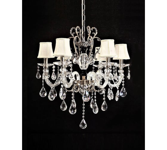 Хрустальная подвесная люстра Lumina Deco Bianca LDP 66251-6