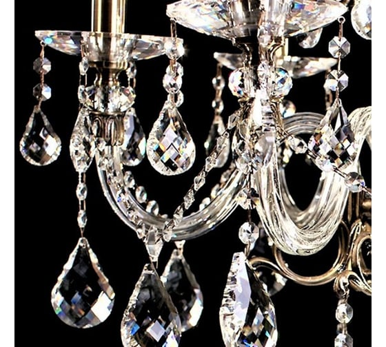 Хрустальная подвесная люстра Lumina Deco Bianca LDP 66251-6