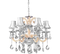 Хрустальная подвесная люстра Lumina Deco Denica LDP 66249-6 WT