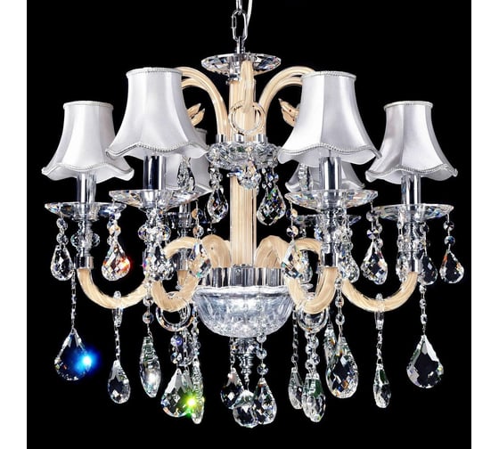 Хрустальная подвесная люстра Lumina Deco Denica LDP 66249-6 WT