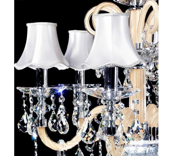 Хрустальная подвесная люстра Lumina Deco Denica LDP 66249-6 WT