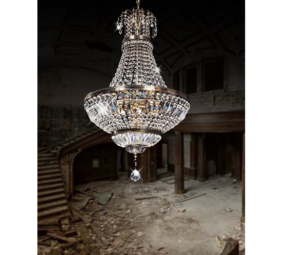Хрустальная подвесная люстра Lumina Deco Romea LDP 10505