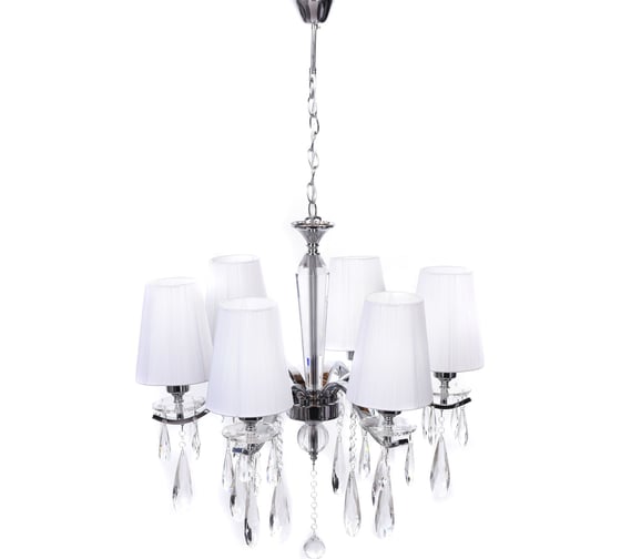 Хрустальная подвесная люстра Lumina Deco Alessia LDP 1726-6 CHR