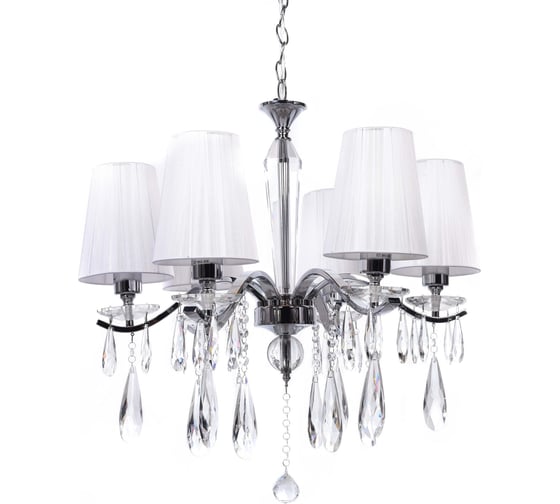 Хрустальная подвесная люстра Lumina Deco Alessia LDP 1726-6 CHR