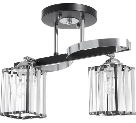 Люстра BayerLux 91235/2 E27 40Вт черный-хром 36х30х25 см 4901061