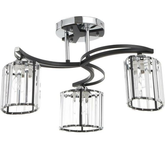 Люстра BayerLux 91257/3 E27 40Вт черный-хром 51х51х25 см 4901079