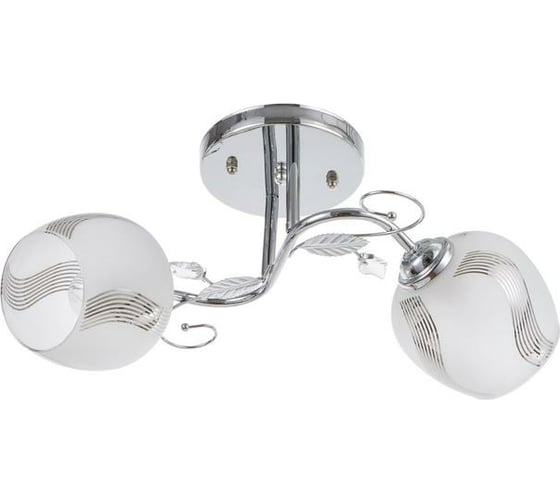 Люстра BayerLux BR8346/2 2х60Вт Е27 хром GBV-0062 6924659