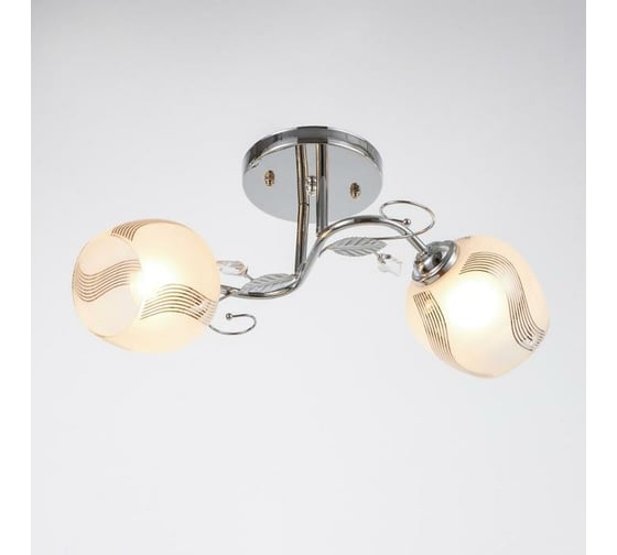 Люстра BayerLux BR8346/2 2х60Вт Е27 хром GBV-0062 6924659