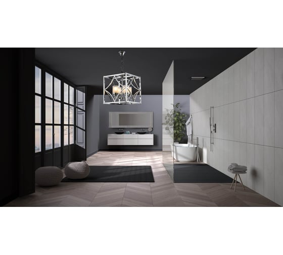 Подвесная люстра Lumina Deco Quadrato LDP 1223-4 CHR