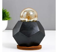 Настольная лампа RISALUX 16697/1BK E27 60Вт черный 10х10х10 см 6907860