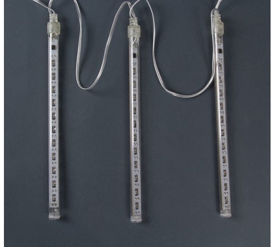 Гирлянда Luazon Сосульки малые 8 шт, Ш2.4, В0.2 м, 2W УМС, Н.С. LED-96-220V, белый 2354125
