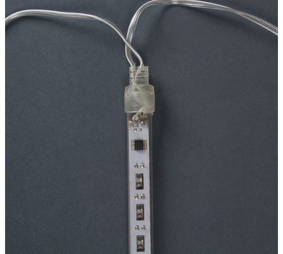 Гирлянда Luazon Сосульки малые 8 шт, Ш2.4, В0.2 м, 2W УМС, Н.С. LED-96-220V, белый 2354125