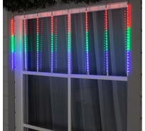 Гирлянда Luazon Сосульки динамика 8 шт, Ш2.4 В0.5 м, 2W УМС, Н.С.,SMD LED-384-220V, мульти 2354132