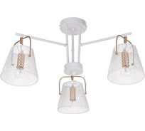 Люстра BayerLux 662405/3 40Вт E14 белый-золото 63х63х30 см 4625880