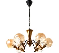 Люстра BayerLux 670812/6 E14 40Вт черный-золото 77х77х84 см 4622230