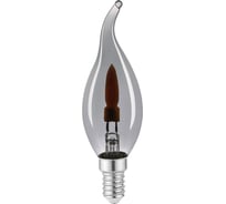 Филаментная светодиодная лампа General Lighting Systems, GLDEN-CWS-6-230-E14-1800 дымчатая 6Вт 1800К Е14 10штук 685011