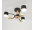 Люстра под лампу General Lighting Systems Альберо GCHL-3GX53-M черная, дерево 662209 1