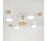 Люстра под лампу General Lighting Systems Венто GCHL-4GX53-M белая, дерево 662212 1