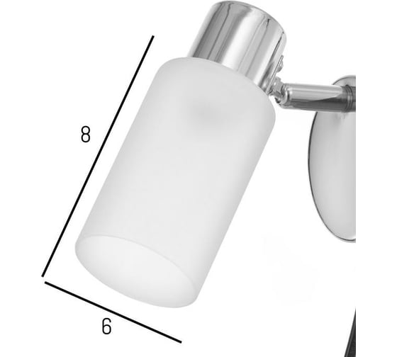 Бра BayerLux с проводом 593851 E14 40Вт хром 15х8х13 см 5169280