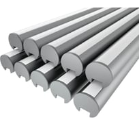 Комплект профиля Ledcraft LC-LKS2328M16-1x10Silver 10 шт серебро (1м профиль+1м рассеиватель+2 заглушки+2 крепежа) 1616140670