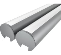 Комплект профиля Ledcraft LC-LKS2328M16-1x2Silver 2 шт серебро (1м профиль+1м рассеиватель+2 заглушки+2 крепежа) 1616140038
