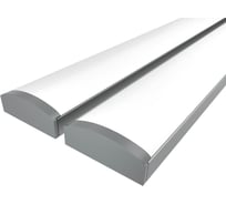 Комплект профиля Ledcraft LC-LP0728M28-1x2Silver 2 шт серебро (1м профиль+1м рассеиватель+2 заглушки) 1616140070